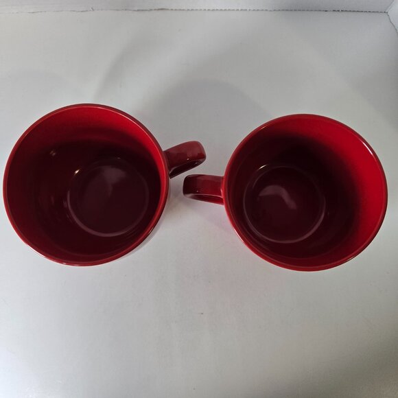 2 Pier 1 Large Red Mugs - Picture 3 of 6